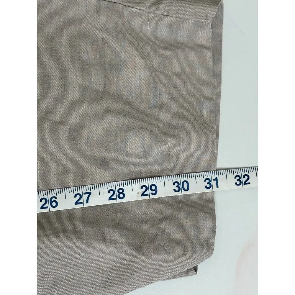 Wilfred Aritzia CruiseLinen Thesis Pant Womens S Gray Lyocell Linen Trousers EUC
